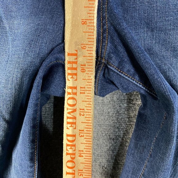 Chaps Mid Rise Crop Kick Jeans Women's Size 8/29 Denim Stretch Cotton Blend - Picture 4 of 10